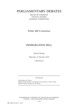 Parliamentary Debates House of Commons Official Report General Committees