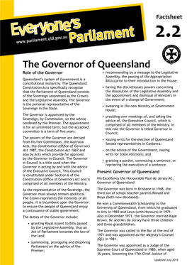 The Governor of Queensland