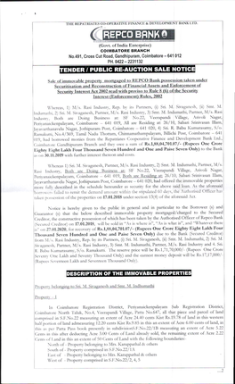 13.Re-Sale Notice of Rasi Industries.Pdf