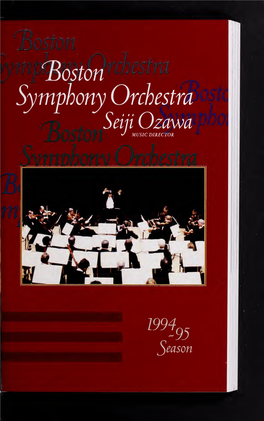 Boston Symphony Orchestra Concert Programs, Season 114, 1994-1995