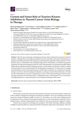 Current and Future Role of Tyrosine Kinases Inhibition in Thyroid Cancer: from Biology to Therapy