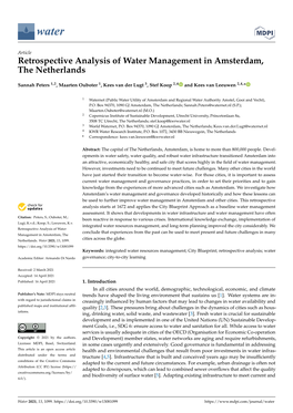 Retrospective Analysis of Water Management in Amsterdam, the Netherlands