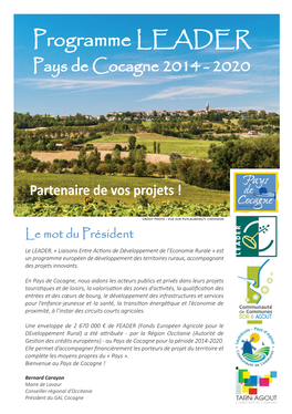 Programme LEADER Pays De Cocagne 2014 - 2020