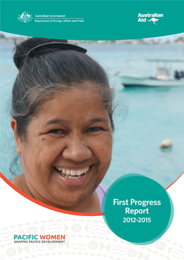 First Progress Report 2012-2015 Published in November 2015