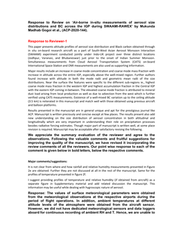 Air-Borne In-Situ Measurements of Aerosol Size Distributions and BC Across the IGP During SWAAMI-RAWEX’ by Mukunda Madhab Gogoi Et Al., (ACP-2020-144)