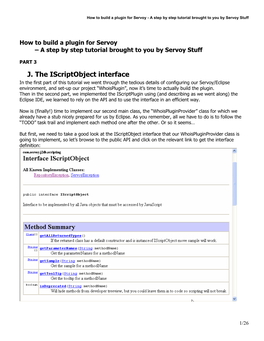 Step by Step Tutorial: How to Build a Plugin for Servoy