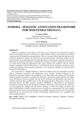 Semantic Annotation Framework for Web Extracted Data