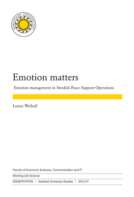 Emotion Matters 2012:47