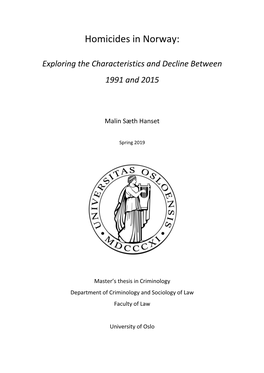Homicides in Norway
