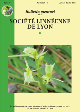 Société Linnéenne De Lyon Éenne N