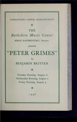 Boston Symphony Orchestra Concert Programs, Summer, 1946