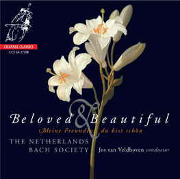 Eloved Beautiful Eine Freundin, Du Bist Schön the NETHERLANDS BACH SOCIETY Jos Van Veldhoven Conductor the Netherlands Bach Society Jos Van Veldhoven Conductor