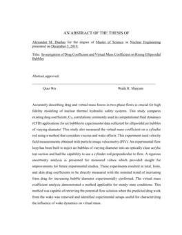 Investigation of Drag Coefficient and Virtual Mass Coefficient on Rising Ellipsoidal Bubbles