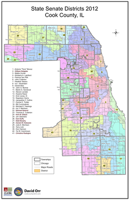 State Senate Districts 2012 Cook County, IL