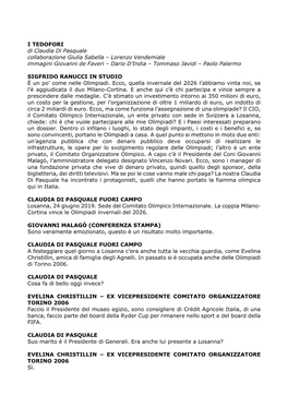 I TEDOFORI Di Claudia Di Pasquale Collaborazione Giulia Sabella – Lorenzo Vendemiale Immagini Giovanni De Faveri – Dario D’India – Tommaso Javidi – Paolo Palermo