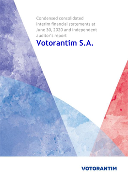 Votorantim S.A. (A Free Translation of the Original in Portuguese)