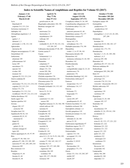 Index to Scientific Names of Amphibians and Reptiles For