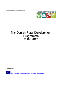 Det Danske Landdistriktsprogram 2007-2013