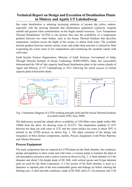 Technical Report on Design and Execution of Desalination Plants in Minicoy and Agatti, UT Lakshadweep