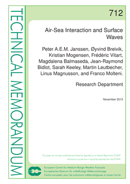 Air-Sea Interaction and Surface Waves