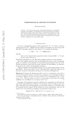 Cohomological Length Functions 3