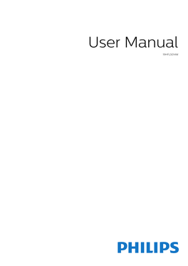 User Manual 19HFL5014W Contents