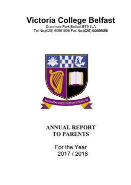 ANNUAL REPORT to PARENTS for the Year 2017 / 2018