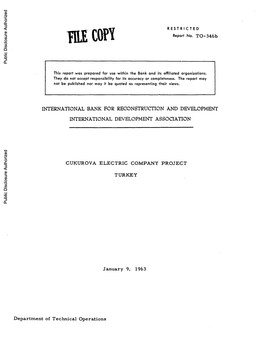 World Bank Document