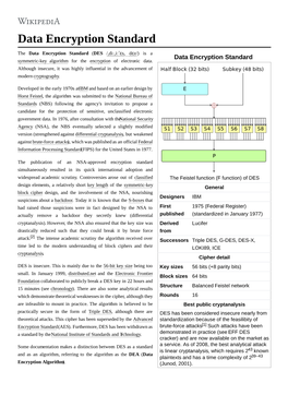 Data Encryption Standard