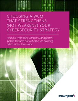 Choosing a WCM That Strengthens Your Cybersecurity Strategy