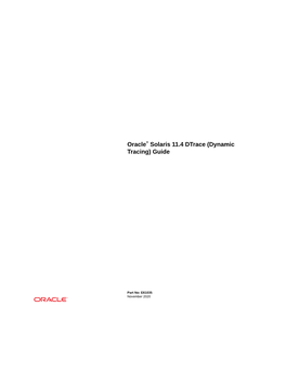 Oracle® Solaris 11.4 Dtrace