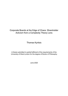 Shareholder Activism from a Complexity Theory Lens