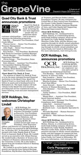 Grapevine Dispatch•Argus•Qconline.Com ADVERTORIAL