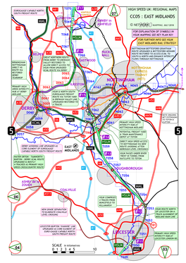 Derby Nottingham Leicester # # # # # # # Cc05 : East Midlands