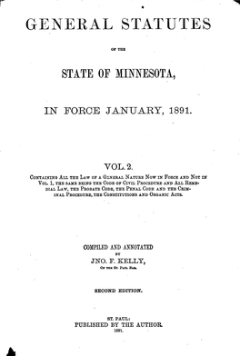 Gfniral Statutes