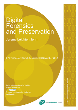Digital Forensics and Preservation 1