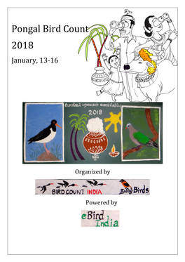 Pongal Bird Count 2018 January, 13-16