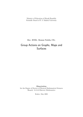 Group Actions on Graphs, Maps and Surfaces