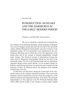 Hungary and the Habsburgs in the Early Modern Period