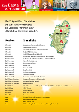 Calw „Glanzlichter Der Region Gesucht“