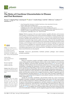 The Roles of Cruciferae Glucosinolates in Diseaseand Pest