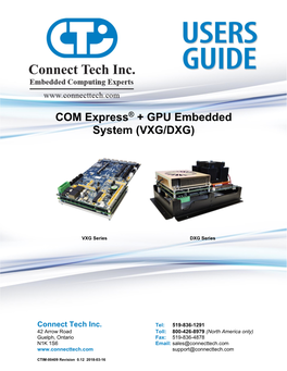 COM Express® + GPU Embedded System (VXG/DXG)