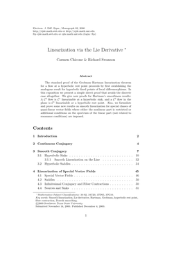 Linearization Via the Lie Derivative ∗