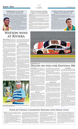 Watson Wins at Riviera