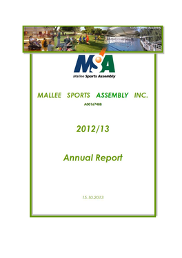 2012-2013 Annual Report