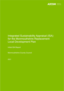 Initial Integrated Sustainability Appraisal (ISA)