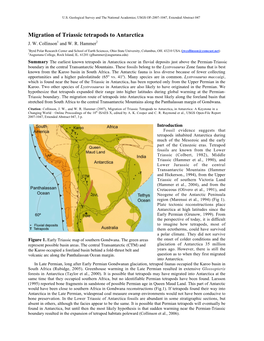 Migration of Triassic Tetrapods to Antarctica J