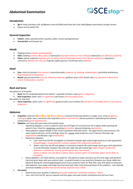 Abdominal Examination