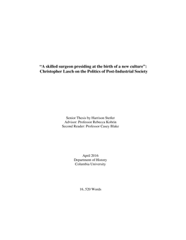 Harrison Stetler Thesis