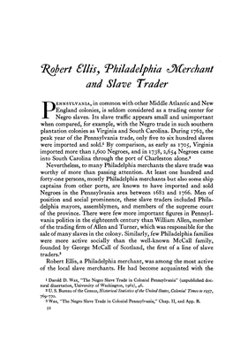 'Robert Sllis, Philadelphia &lt;3Xcerchant and Slave Trader